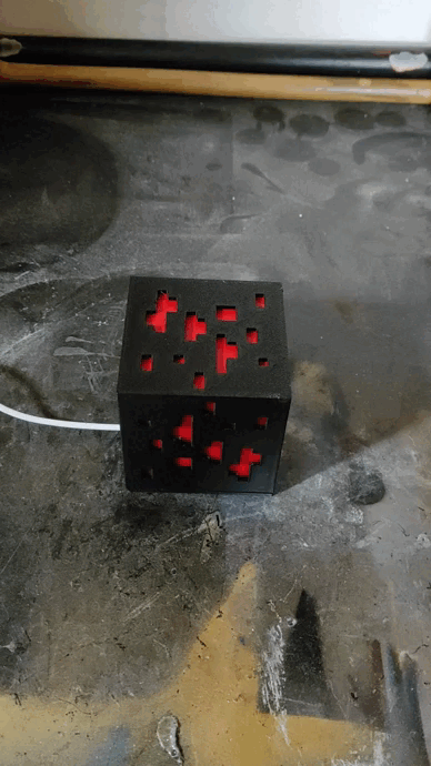 Lampe Minecraft (Doré, Doré, Doré)